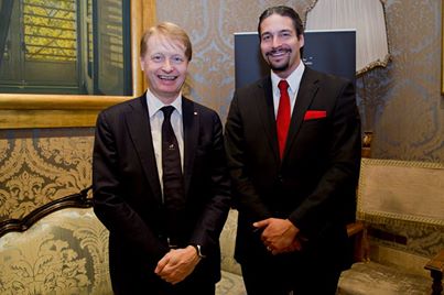 Roma, aprile 2014. Con Mark Donfried, Direttore Generale dell’Institute for Cultural Diplomacy