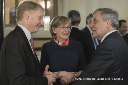 Senato della Repubblica, 2017. Visita di una delegazione di membri italiani del Parlamento europeo