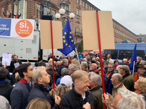 Torino, novembre 2018. Manifestazione Sì Tav