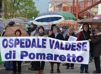 Pomaretto. No alla chiusura degli ospedali valdesi