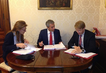 Senato, 2013. Con i colleghi Questori