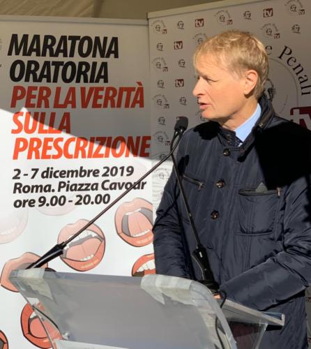 Roma, dicembre 2019. Maratona oratoria per la verità sulla prescrizione