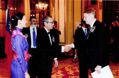 Roma, ottobre 2014. Con S.E. Stanley Kao, Rappresentante di Taipei in Italia, e Signora