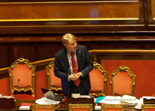 Novembre 2013. Presentazione del bilancio e del rendiconto del Senato