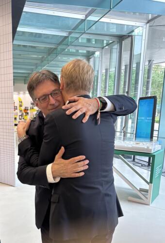 Con l'Ambasciatore di Israele in Italia Alon Bar, in occasione del 75esimo anniversario dell'indipendenza dello Stato di Israele 