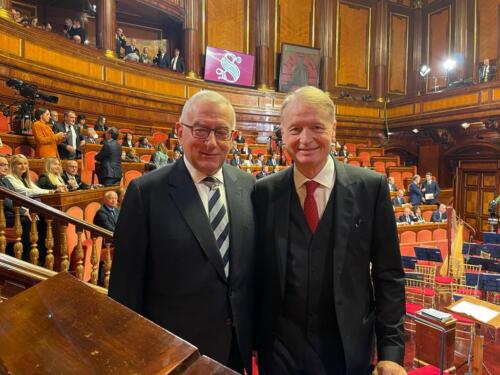 Aula del Senato, Aprile 2023. Con il Generale Claudio Graziano