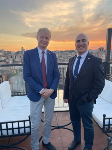 Con S.E. Dror Eydar, già ambasciatore di Israele in Italia 